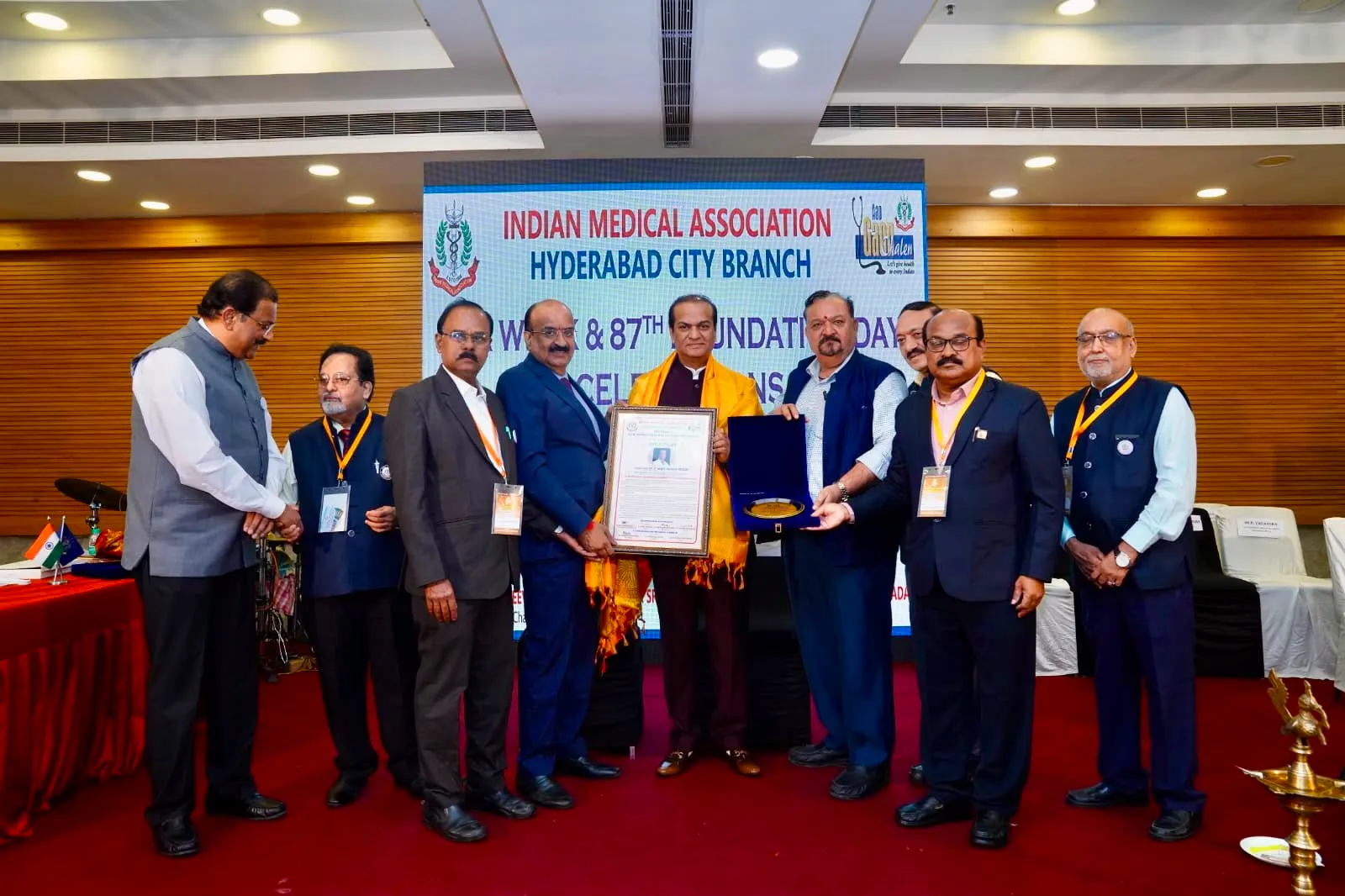Felicitation by Indian Medical Association - Hyderabad City Branch